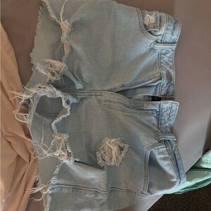 Hollister Light Blue Denim Shorts